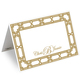 Gold Lattice Printed Place Cards Image 1 of 2